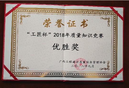 足球网-足球（中国）
喜获全区“工匠杯”2018年质量知识竞赛佳绩